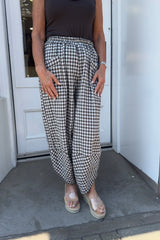 Espresso Brown Ivy Gingham Pants