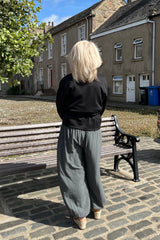 Black Alana Funnel Neck Utility Jacket