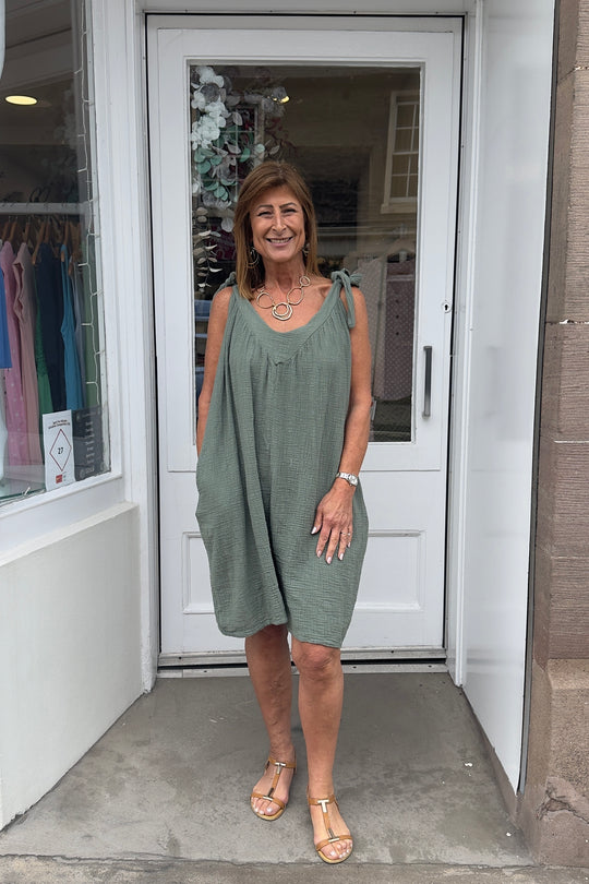 Khaki Green Bella Playsuit