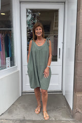 Khaki Green Bella Playsuit