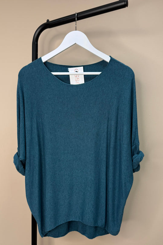 Teal Soft Knit Jumper