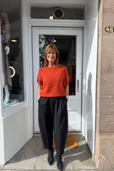 Rust Yasmin Short Sleeve Knit