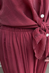 Mulberry Silk Pull On Trousers