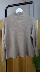 Mocha Ribby Knit Jumper