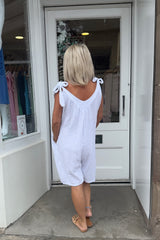 Crisp White Bella Playsuit