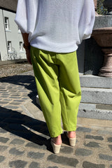 Pistachio Green Premium Crop Trousers