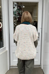 White Wildflower Knitted Waistcoat