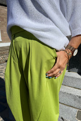 Pistachio Green Premium Crop Trousers
