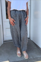 Black Ivy Gingham Pants