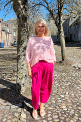 Baby Pink Daisy Fine Knit Jumper