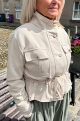 Sand Alana Funnel Neck Utility Jacket