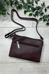 Plum Cleo Zip Crossbody Bag