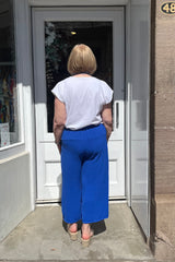 Cobalt Blue Wide Leg Culottes