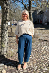 Teal Premium Crop Trouser