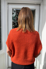 Rust Yasmin Short Sleeve Knit
