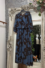 Denim Blue Tessa Printed Dress