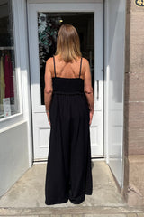 Black Roxy Beaded Jumpsuit