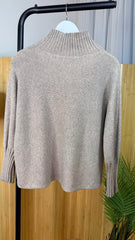 Mocha Ribby Knit Jumper