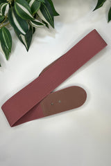 Vintage Rose Sadie Faux Suede Stretch Waist Belt