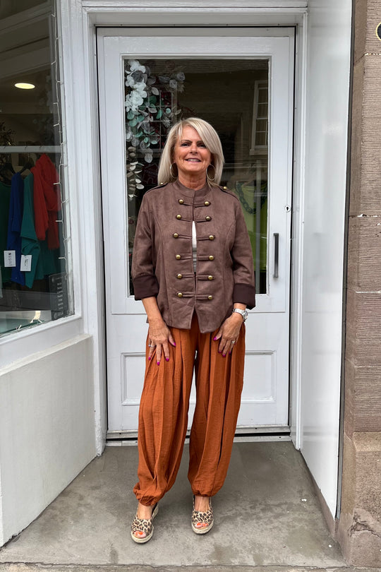 Burnt Orange Thea Trousers
