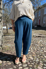 Teal Premium Crop Trouser
