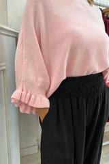 Black Nicole Wide Leg Trousers