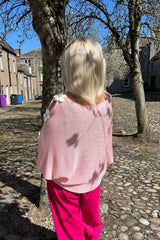 Baby Pink Daisy Fine Knit Jumper