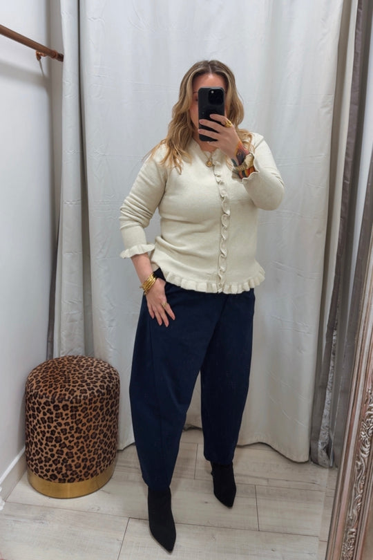 Navy Blue Bella Trousers