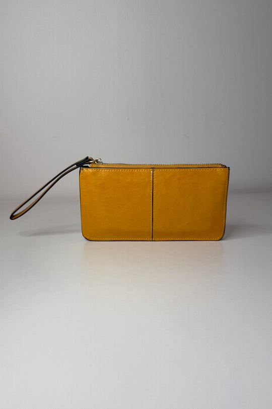 Mustard Yellow Wrist Wallet
