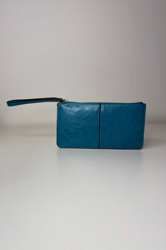 Teal Blue Wrist Wallet