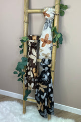 The Beige Flower Scarf