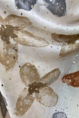 The Beige Flower Scarf