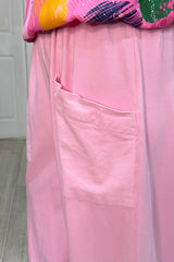 Barbie Pink Cotton Cocoon Trousers