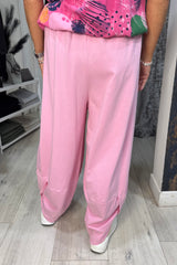 Barbie Pink Cotton Cocoon Trousers
