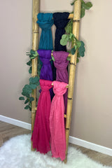 Purple Classic Lightweight Layering Scarf