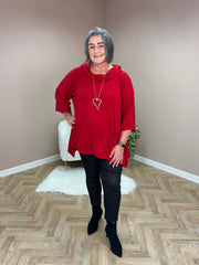 Red Hooded Tunic