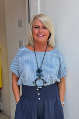 Black and Blue Stacked Necklace