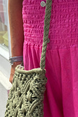 Khaki Crochet Bag