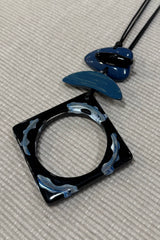 Black and Blue Stacked Necklace