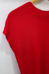 Red Ribbed Top