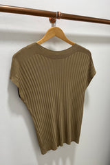 Caramel Ribbed Top