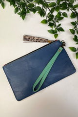 Olive Mixed Animal Print Wallet