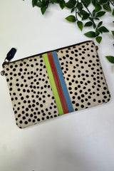 Dalmatian Print Clutch