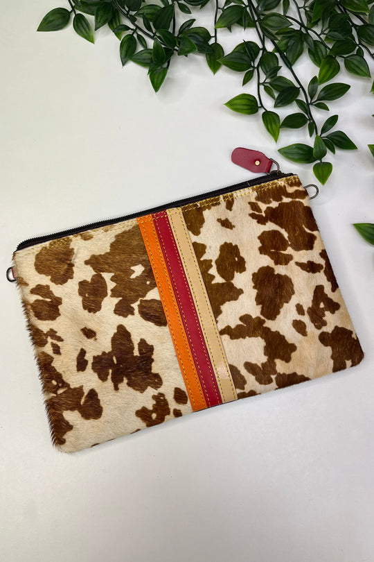 Cow Print Clutch