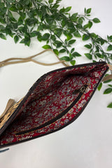 Gold Fleck Leopard Print Clutch