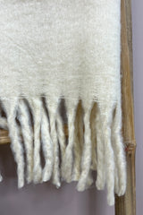 AW25 Chunky Wooly Scarf Buttermilk