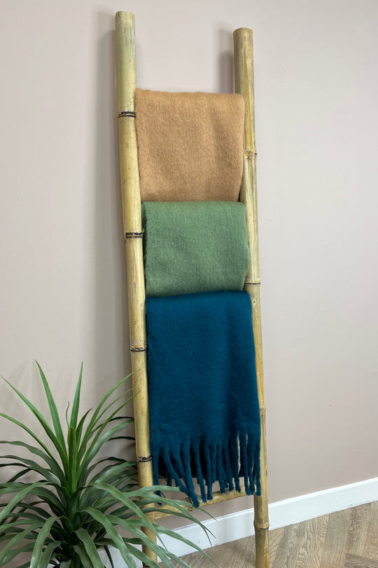 AW25 Chunky Wooly Scarf Light Tan