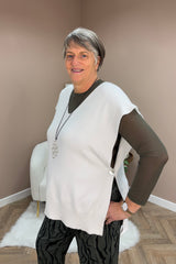 White Button Tank Top