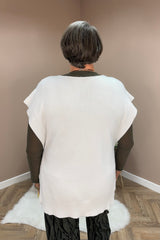 White Button Tank Top