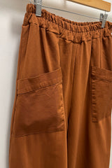 Rust Cotton Cocoon Trousers